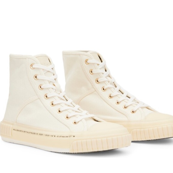 NEW Allsaints Dana Ghost High Top Sneaker - Picture 8 of 14